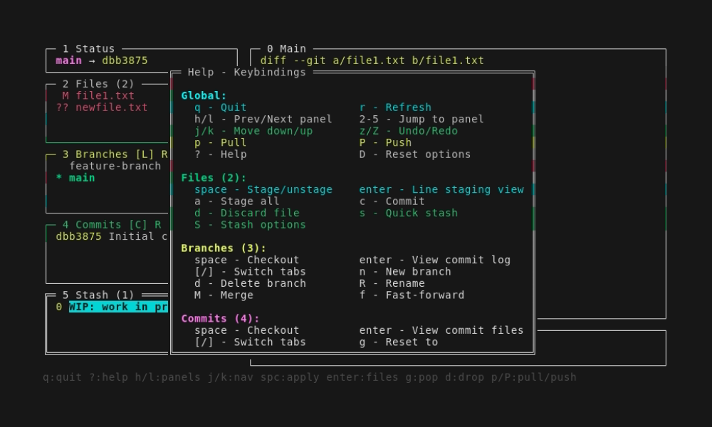 Help Menu